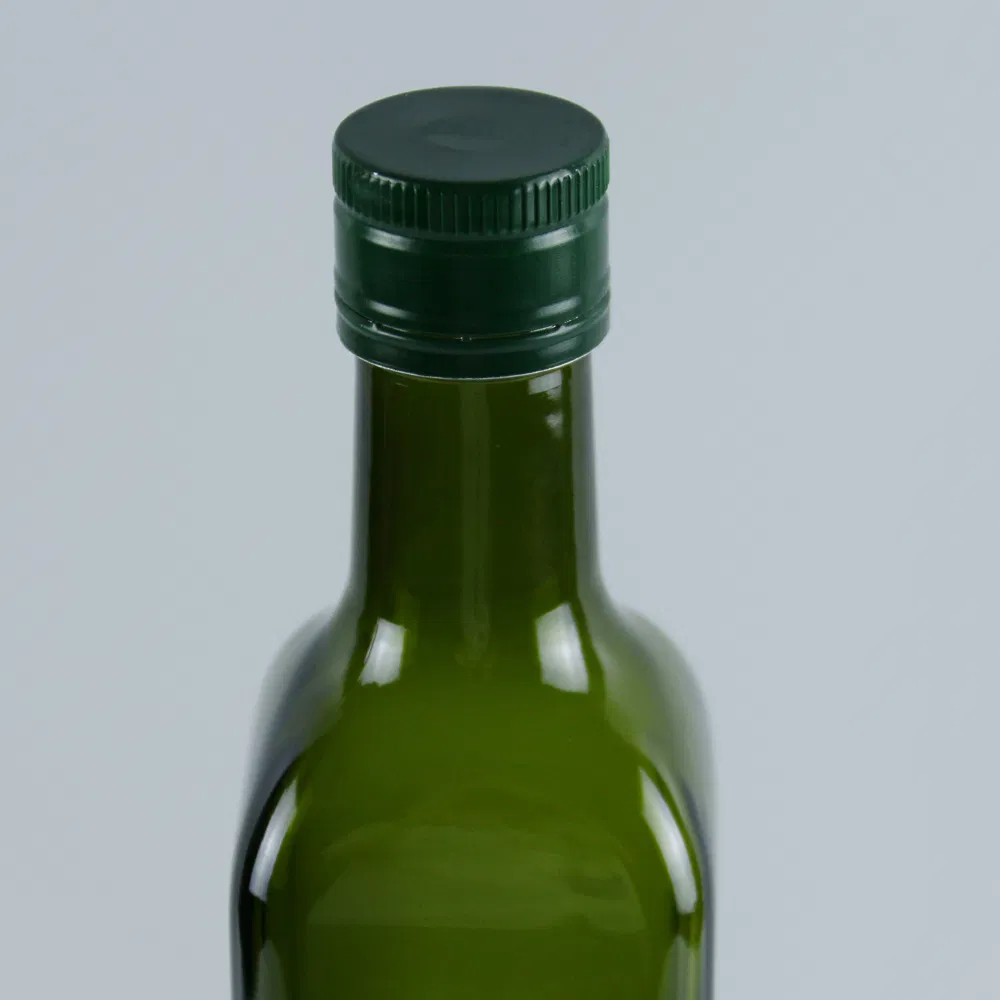 Outlet Dorica Dark Green Glass Botlle, Olive Oil Bottle