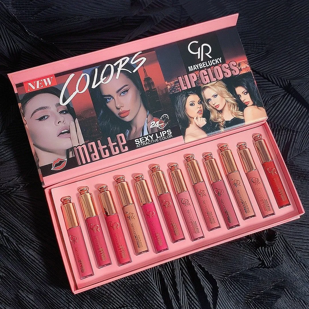 Gr12 Velour Matte Mist Finish Lip Gloss with Durable Lipstick Lip Gloss