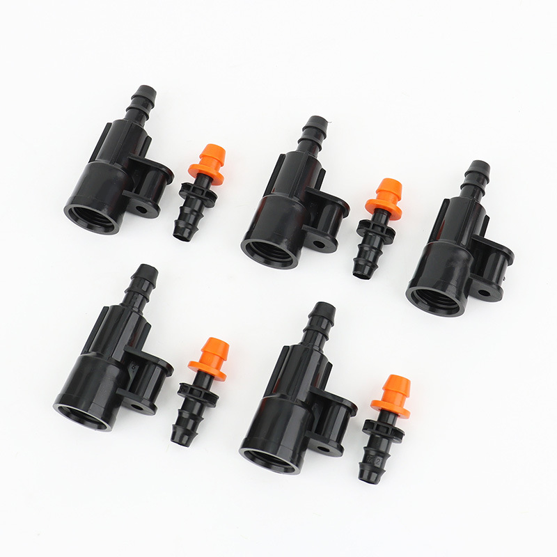 The PE Pipe Side of The Atomizing Nozzle Is Divided Into Three Micro Spray Irrigation Moving Three-Piece Set
