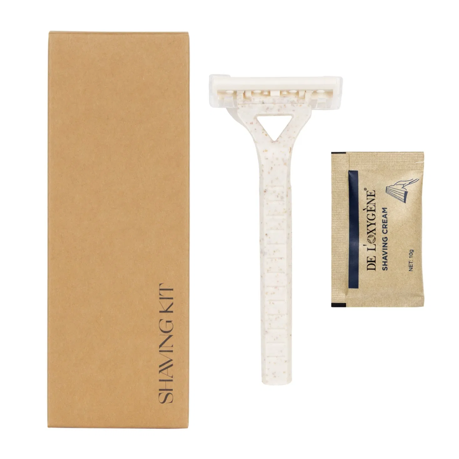 Vacation Rental Durable Comfort Safe Compact Easy-to-Clean Hotel Shaving Kit