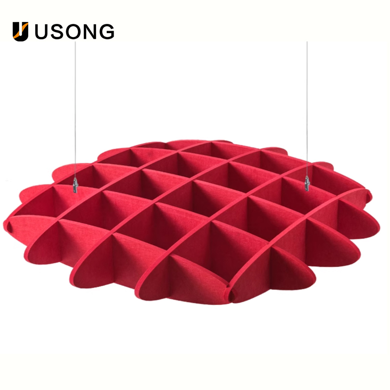 E0 Polyester Fiber Acoustic Ceiling Panels for Modern Interior Spaces