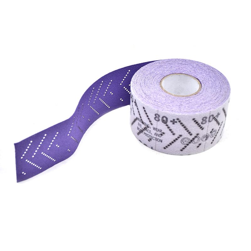 Рулон наждачной бумаги 70мм×12м, фиолетовый, 60#~2000#