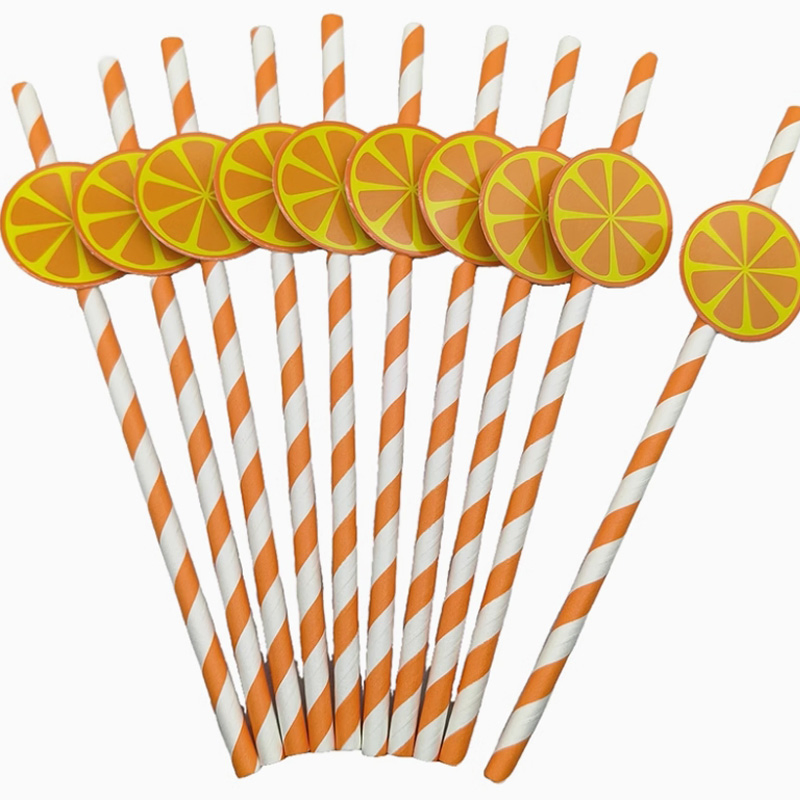 Biodegradable Drinking Paper Straws Disposable Colored Drinking Juice Straws