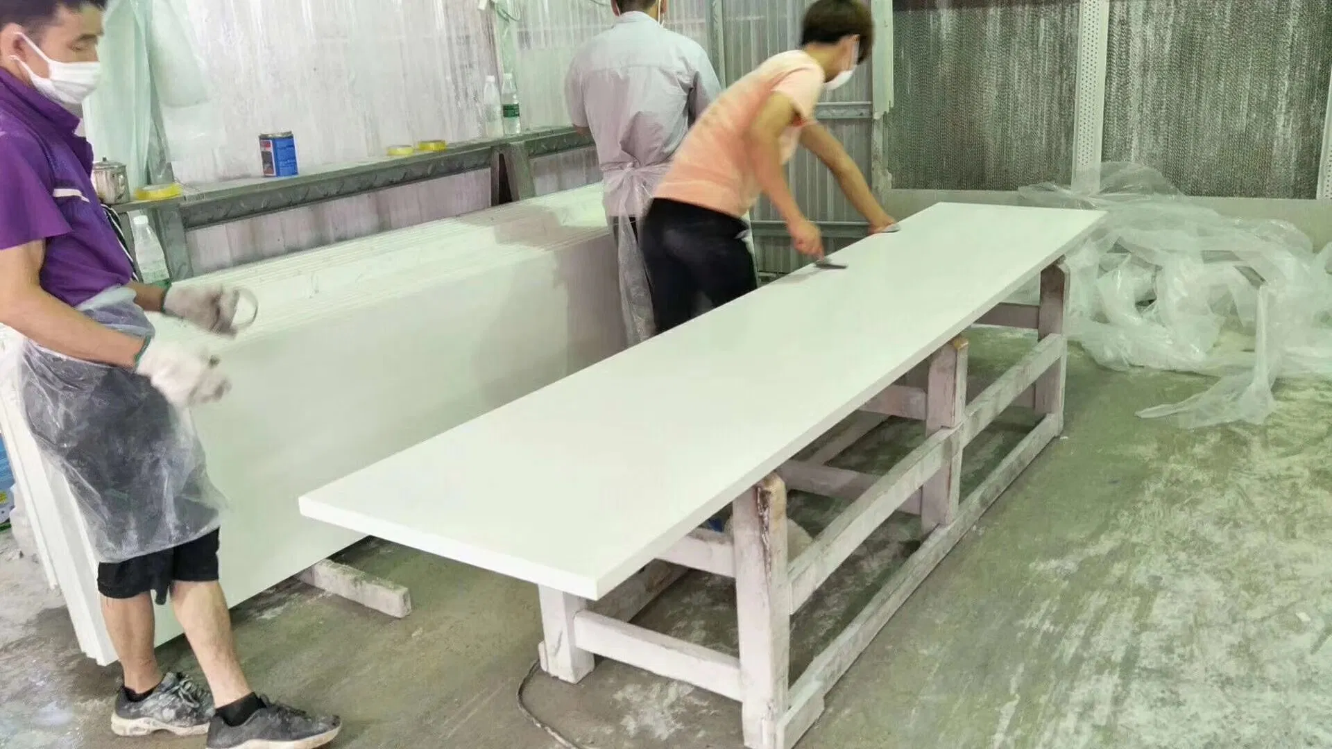 Copy Granite Stone Quartz Vanity Top Countertop for Hotel Projects