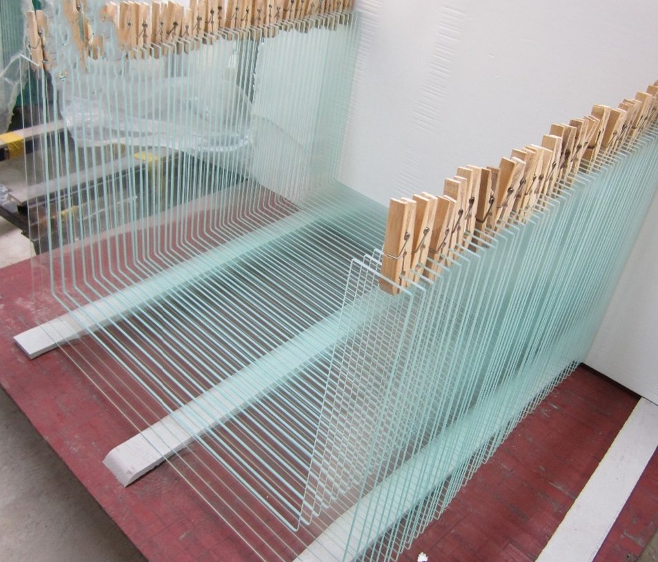 3.2mm Fritted Ceramic Toughened Fridge Shelf Glass