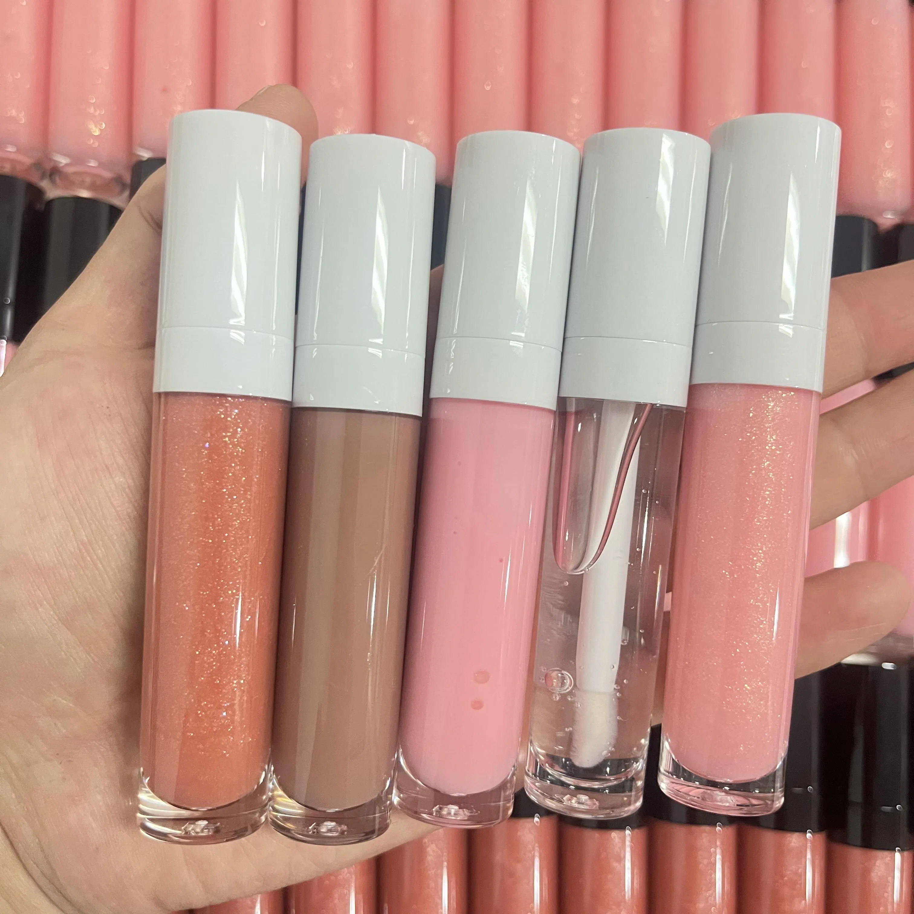 Influencer's Choice Wholesale Lip Glosses Private Label Custom Box Glossy Nude Lip Gloss