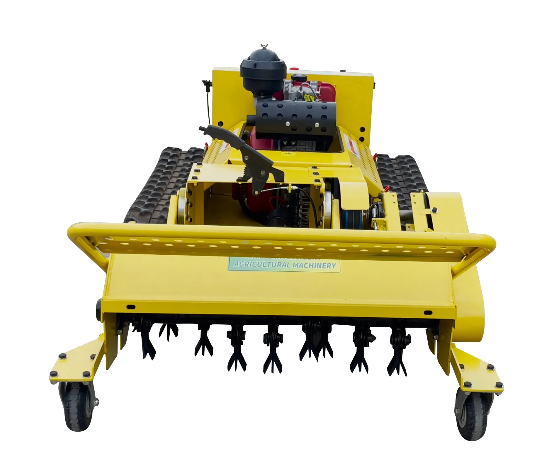 Электрический гусеничный газонокосилка 4GY-800CA с дистанционным управлением