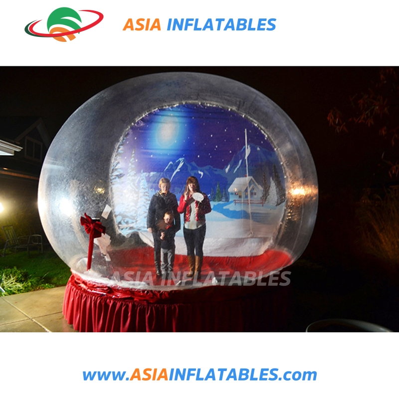 Inflatable Christmas Snow Globe for Taking Photos