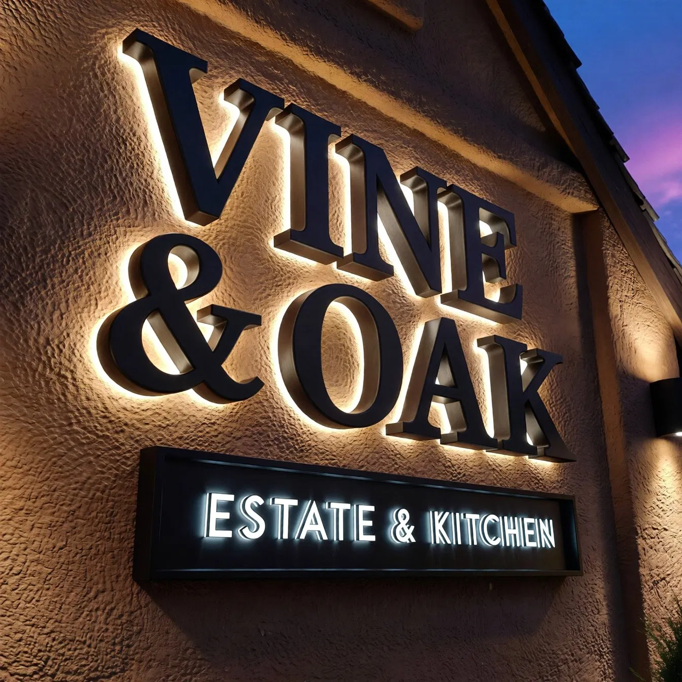 Customizable 3D Stainless Steel LED Sign with Eye-Catching RGB Colors