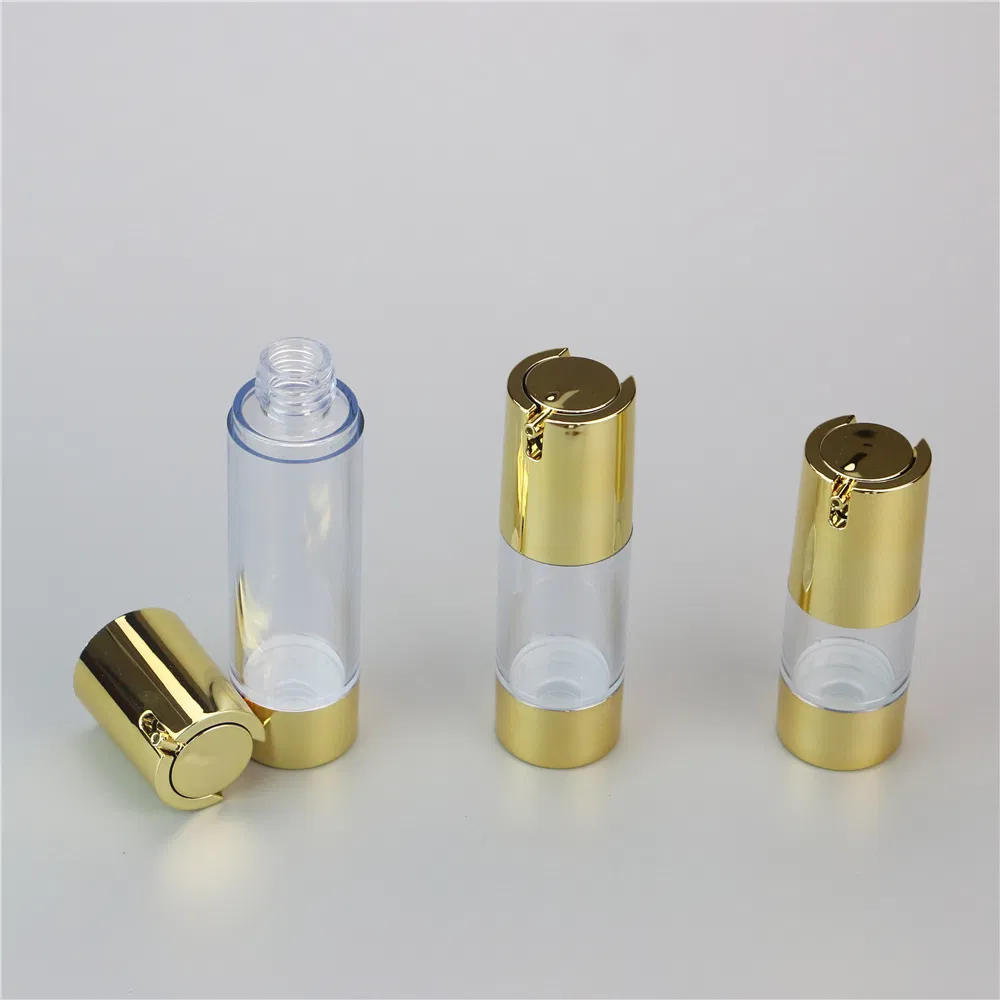 Airless Foundation Lotion Pump Cream Bottles 15ml 20ml 30ml Clear Acrylic Makeup Liquid Bottle