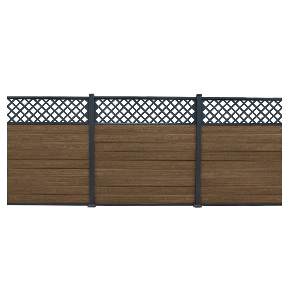 Rot-Proof Garden Fence Composite Wood Eco-Friendly WPC Composite Fencing Outdoor WPC Fence