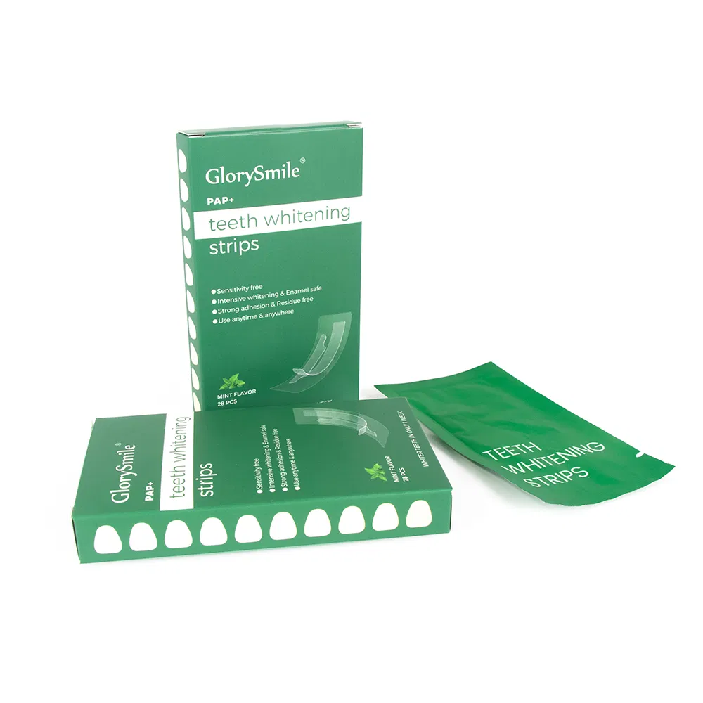 Glorysmile Supplier Teeth Whitening Strips OEM Tooth Whitening Strips Peroxide Free
