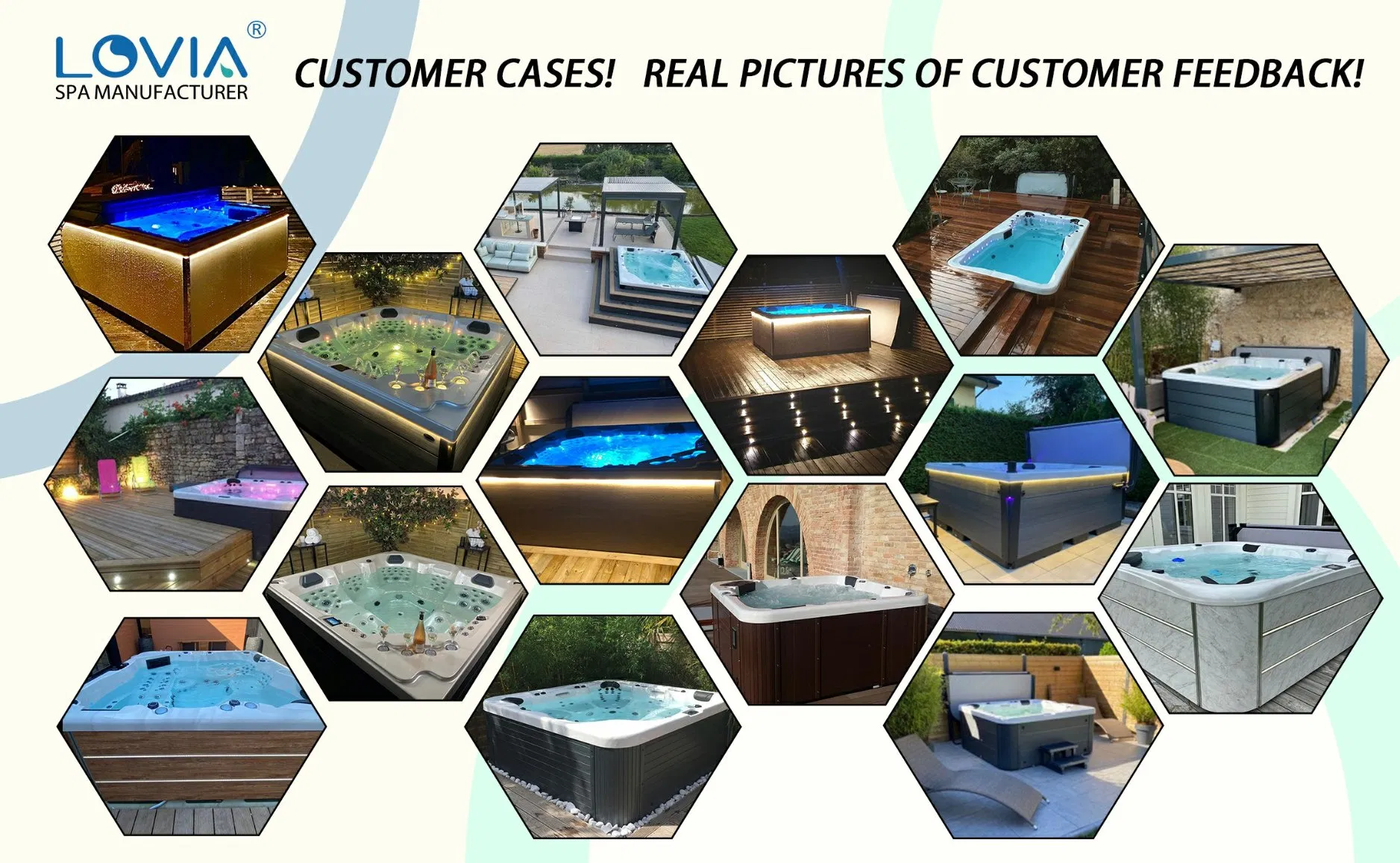 Luxury Acrylic Balboa System 7 Person Hot Tub Hydro Massage Whirlpool SPA Bathtub