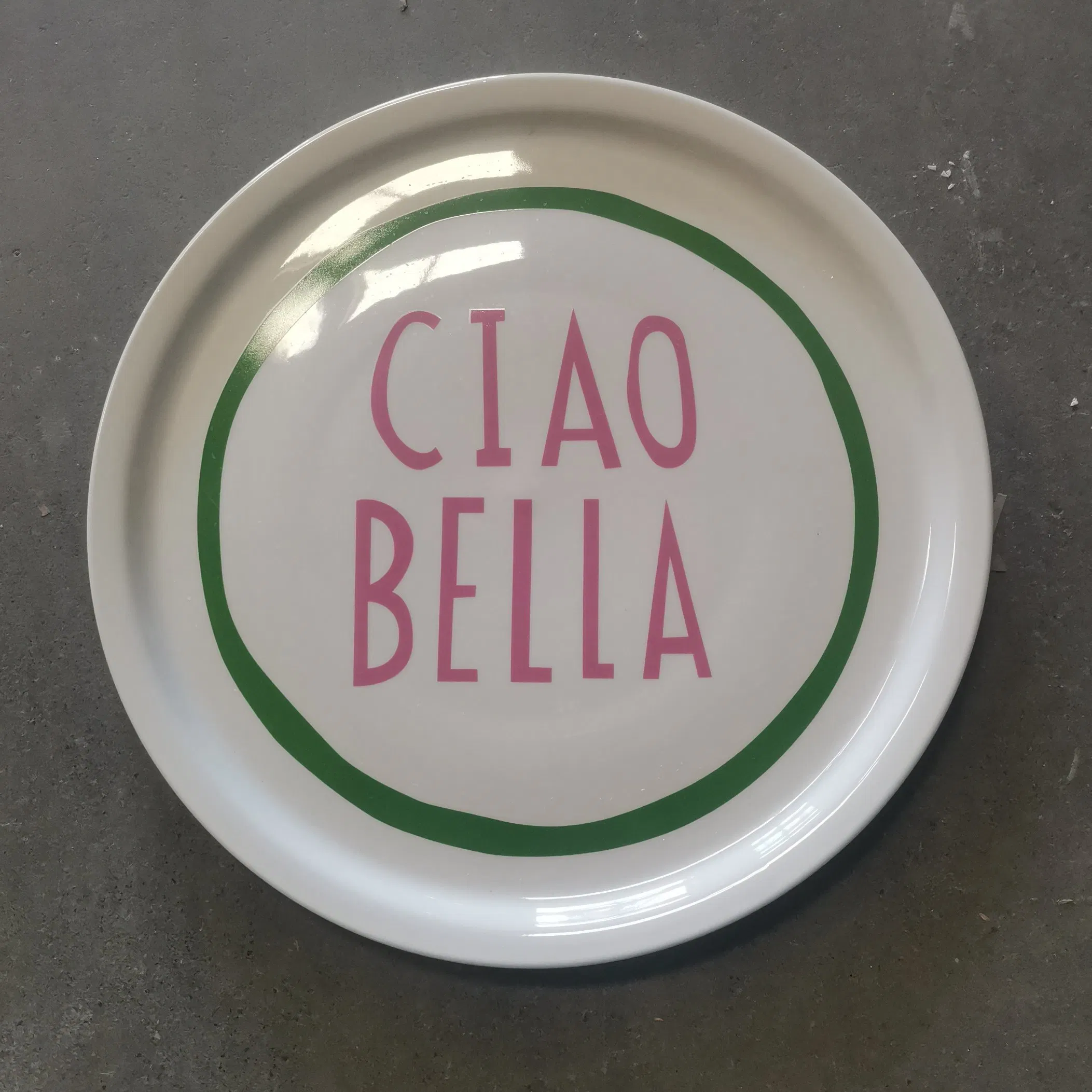 12"Pizza Plate Full Decal Porcelainware Stoneware Tableware