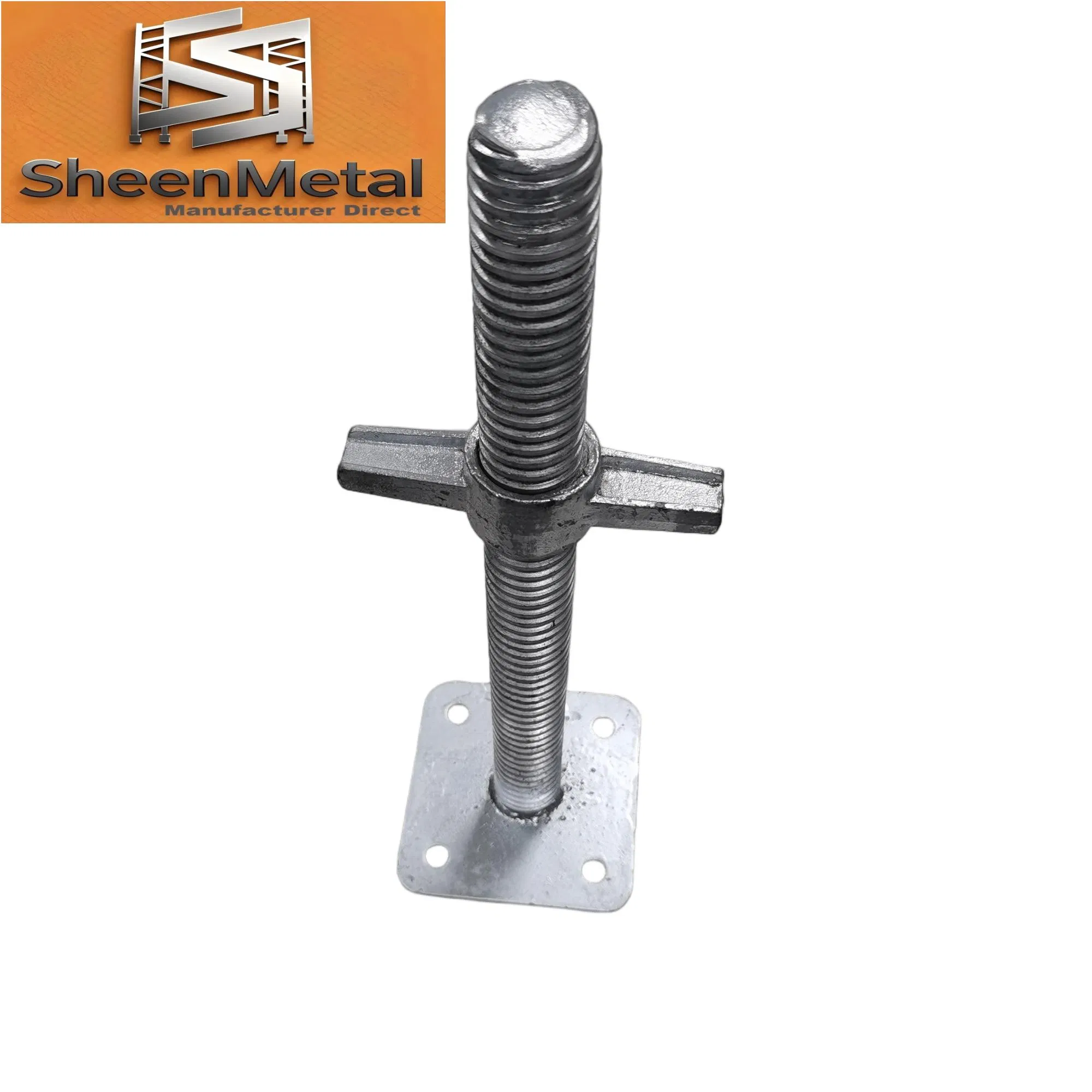 Skidproof Adjustable Scaffolding Base Jack up Jack for All Environments