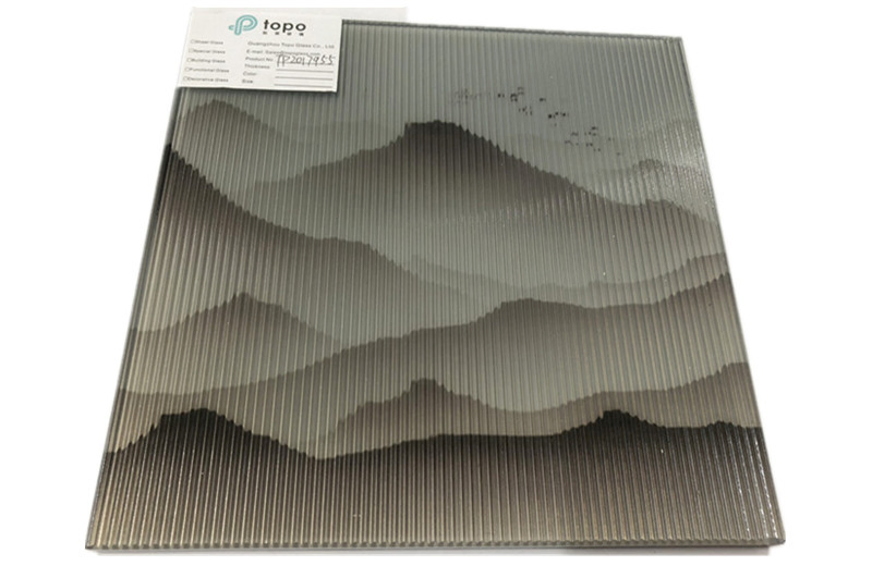 5mm+5mm Mountains and Waters Painting Laminated Wire Glass (PLW-TP)