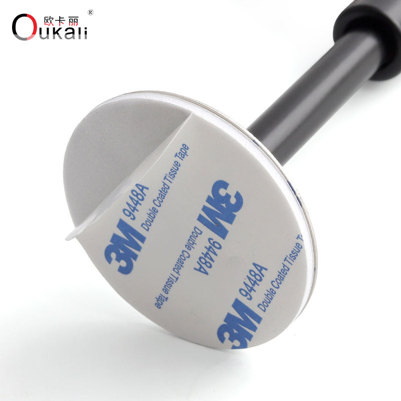 Oukali Garage Door Draft Stopper Sillicon Sliding Stoppers Stainless Steel Door Stopper with Rubber for Home