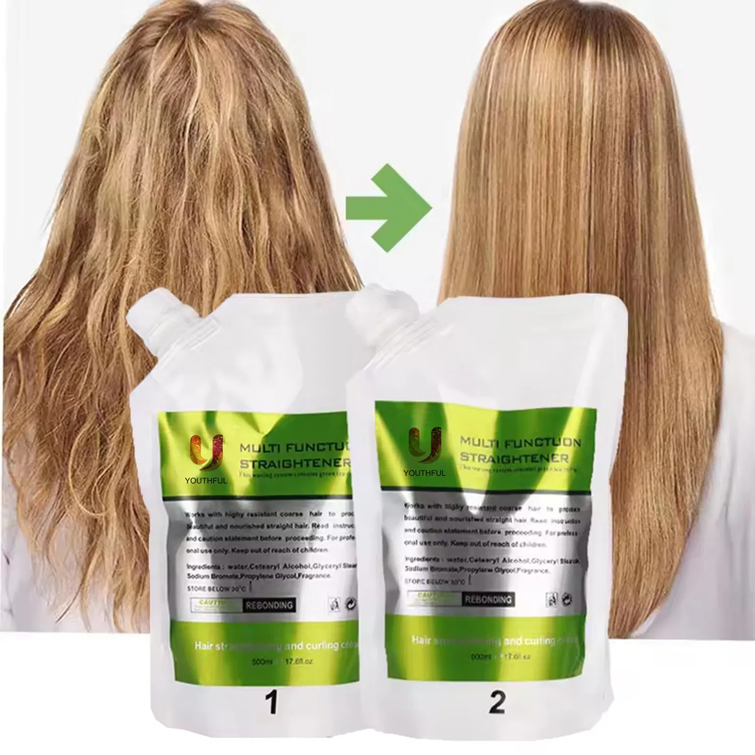 Salon Hot Sell Keratin Hair Treatment Rebonding Straightening Cream