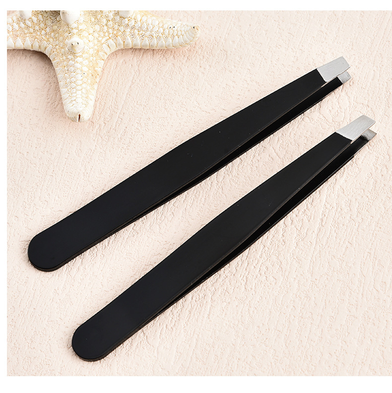 Durable Tweezers Stainless Steel Eyebrow Clips Eyebrow Plucking Clips Beauty Tools