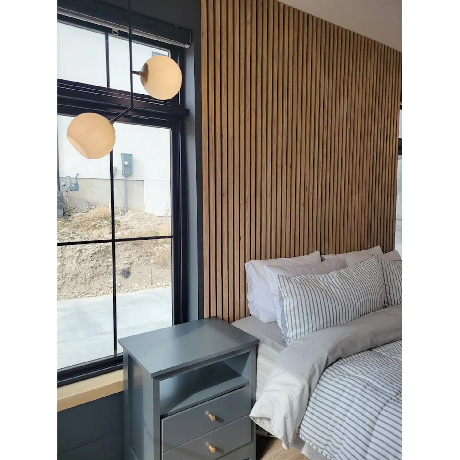 European Standard Smoked Oak Acoustic Slat Panels Acoustic Panels Sound Acoustic Panel Prefab Houses Well Decor Wall Tile