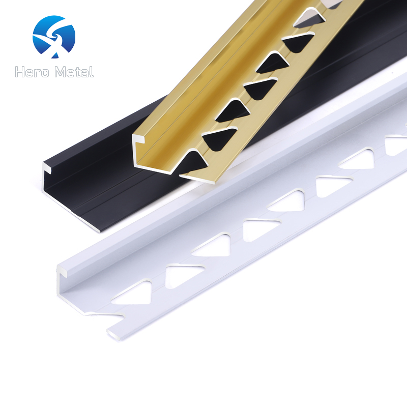 Sale Free Sample Transition Structure 2.5m Silver Tile Trim Hero Metal Cove Straight Edge Shape Strip