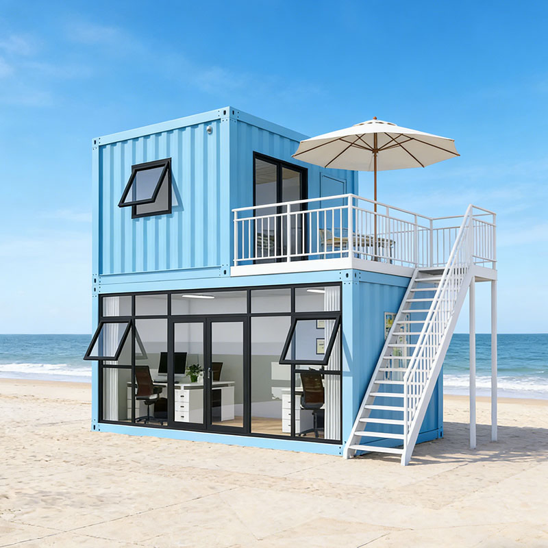 Quick Assemble Site Luxury Office Cabin Prepainted Container Hotel