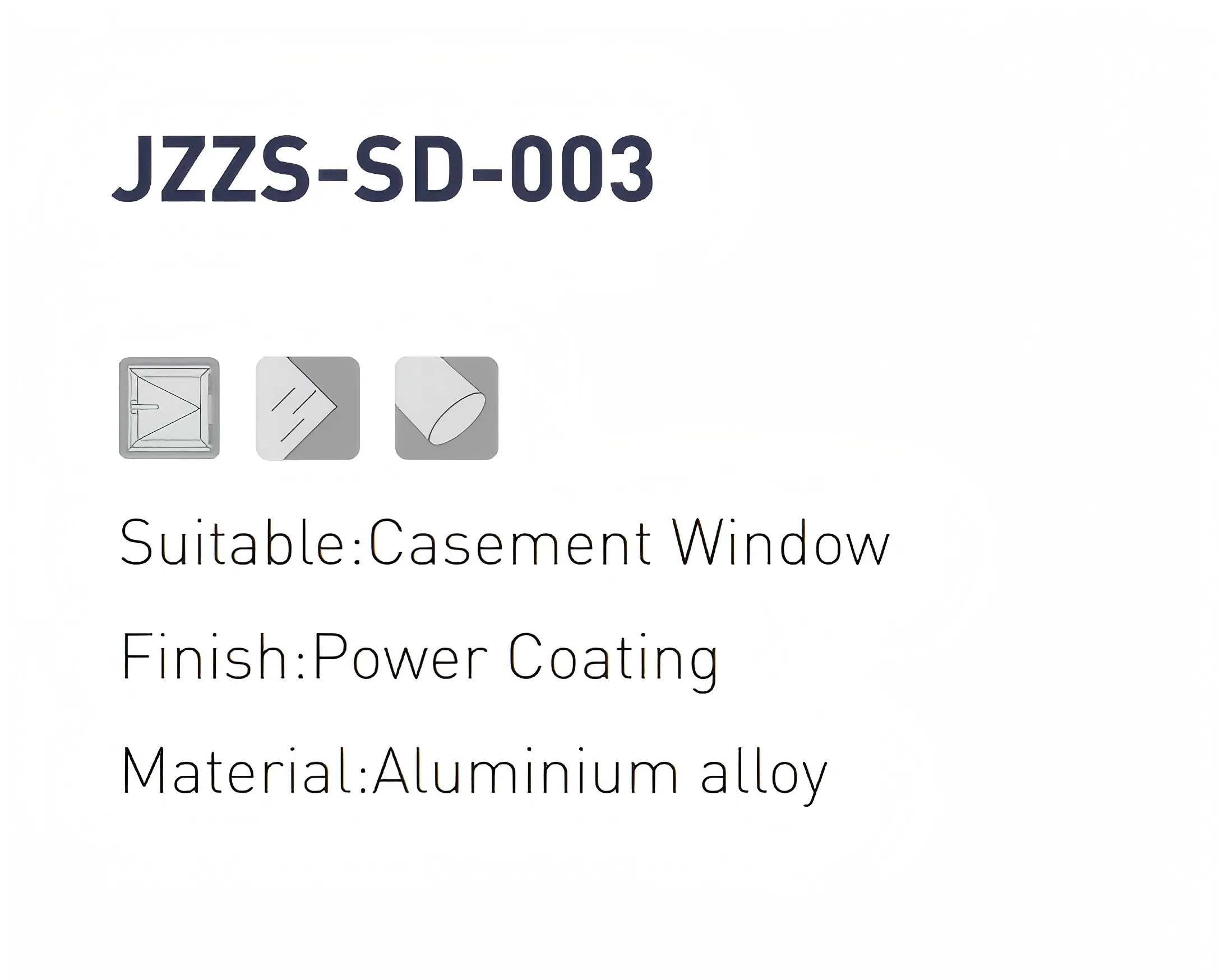 Single DOT/Point Handle for PVC Windows and Doors