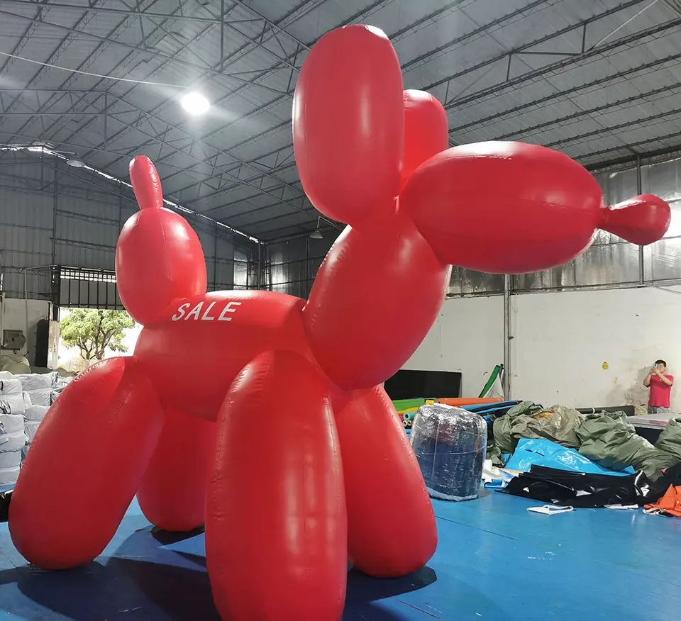 Boyi Inflatable Cute Dog Pet Shop Attract Customer Cartoon Puppy Dog