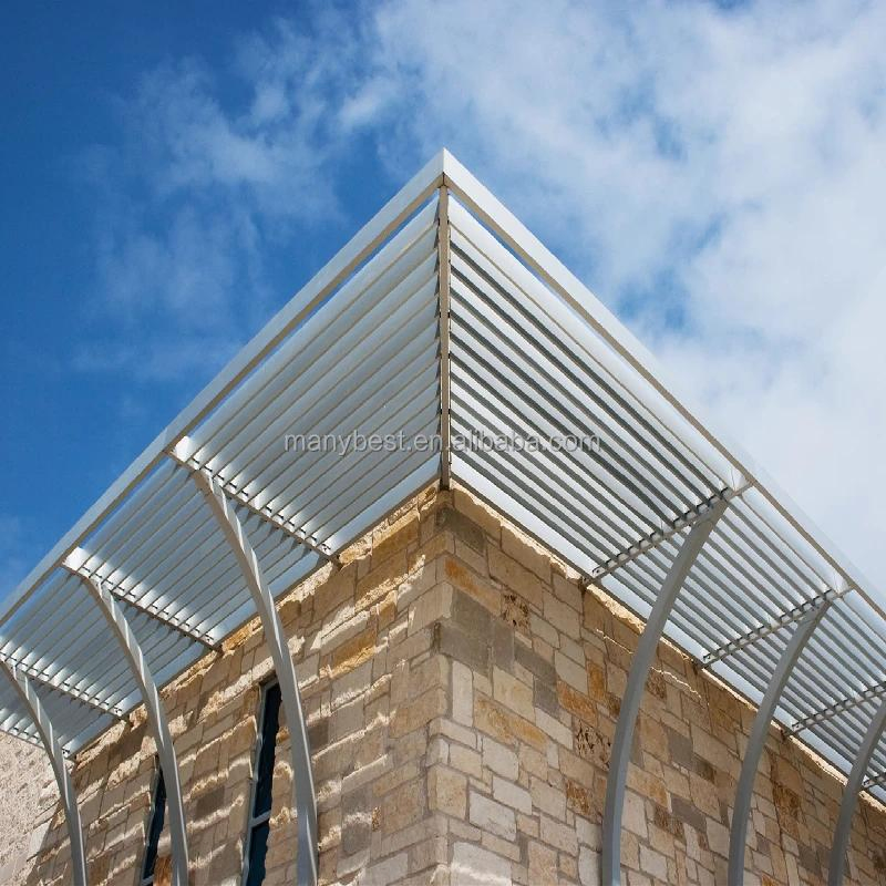 Custom Modern Bahamas Window Outdoor Sun Shades Vertical Electric Architectural Modern Aluminum Shutter Exterior