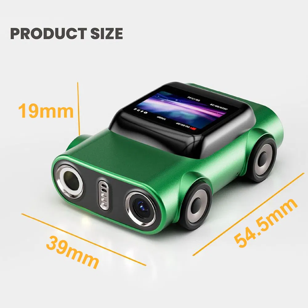 Мини-камера G5 2K HD в форме машинки, зеленый