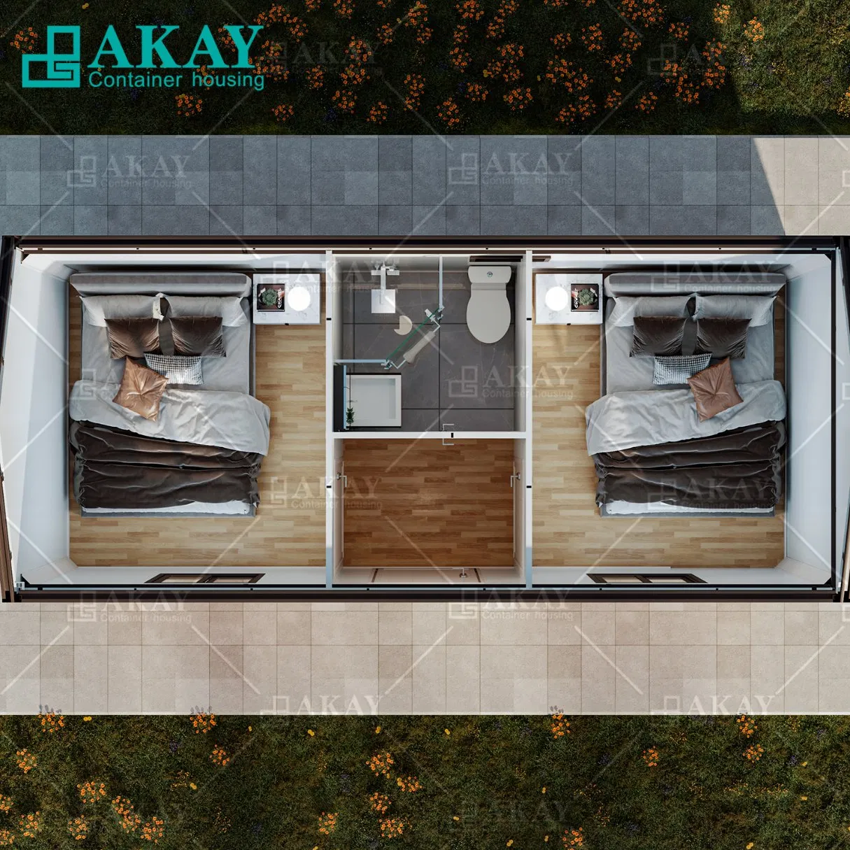 Luxury Modern Design 2 Bedroom Home Stay Tiny House, Prefab Houses and Container House for Sale Prefabricated-Building