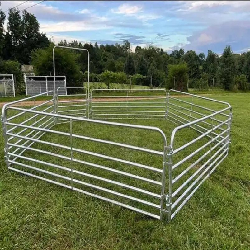2023 Hot Selling USA 12 FT Heavy Duty Livestock Cattle Corral Fence and Horse Round Pen Panels