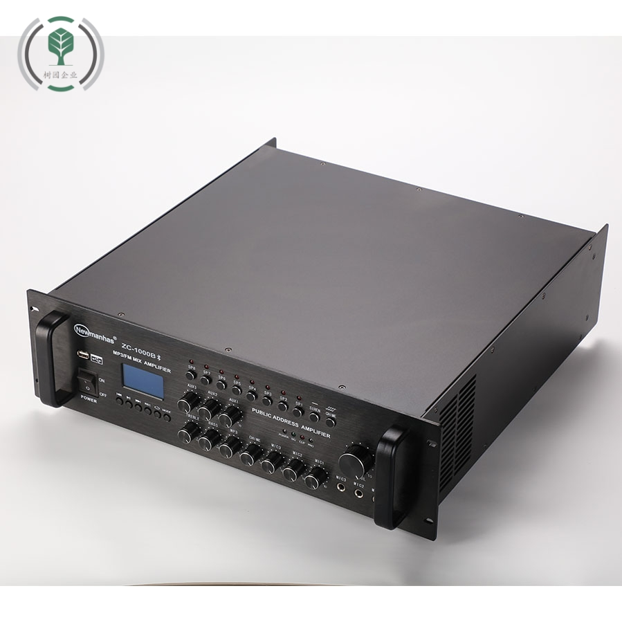 Low MOQ Professional 8-Zone Mic Priority 70V/120V/240V 8-Zone Mix PA Amplifier