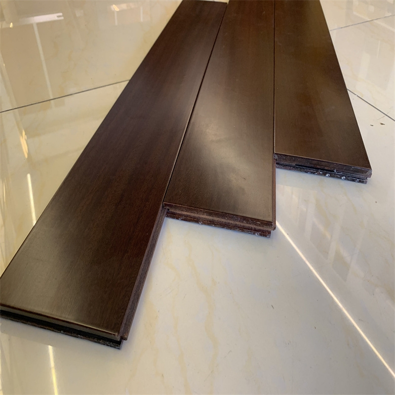 Household Moisture-Proof and Wear-Resistant 18mm Sandalwood Solid Wood Floor 0754