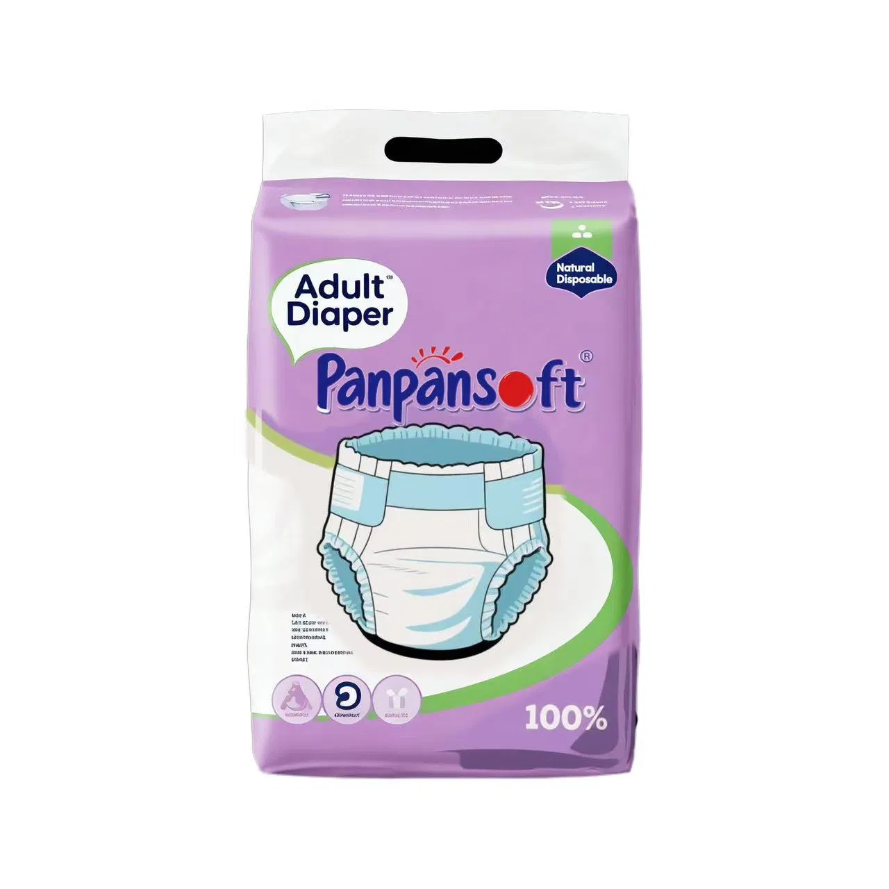 Factory Wholesale Super Absorbent Breathable Disposable Adult Diaper for Elderly Adult Pants