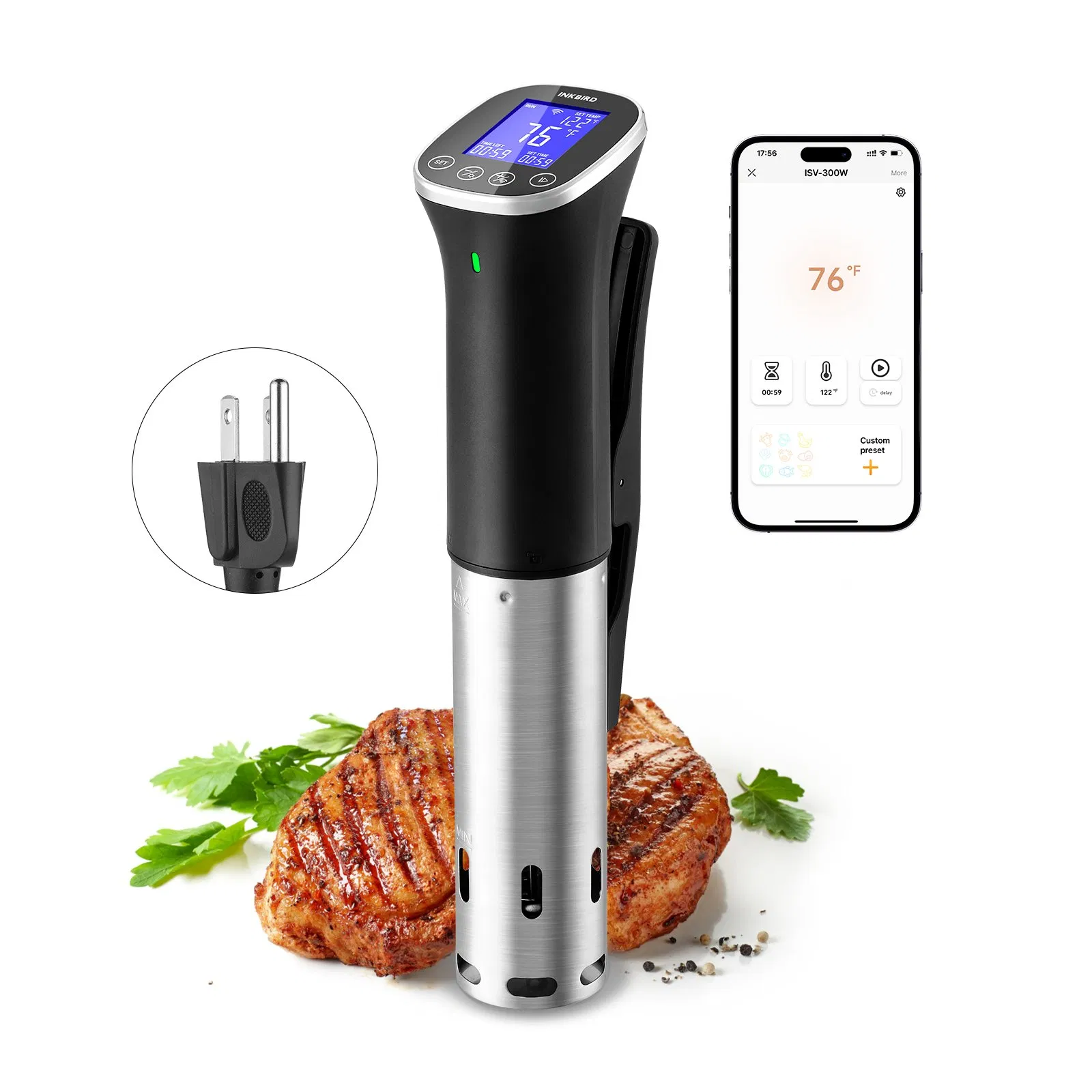 Inkbird Durable Ipx7 Waterproof WiFi Sous Vide Cooker