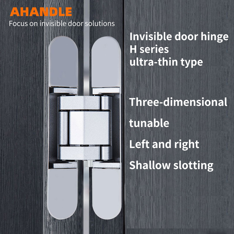 Modern Design Invisible Concealed Hinges Frameless Veneered Interior Door with 3D Adjustable Hidden Zinc Alloy Hinges
