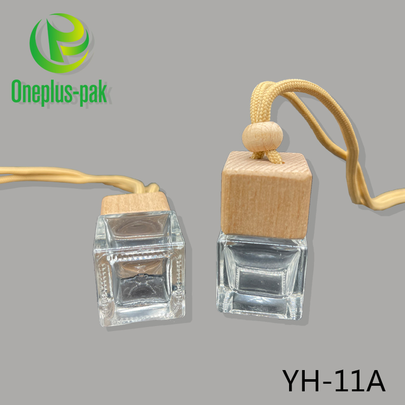 Glass 8ml Car Scented Bottle with Wood Cap