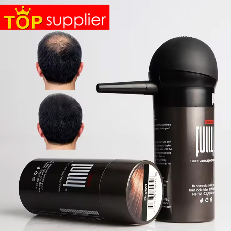 OEM 18 Colors Fuller Thinning Hair Powder Real Hair Building Fibers