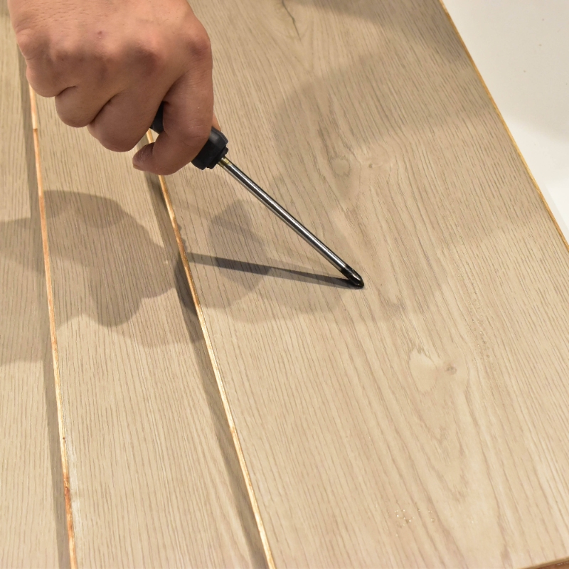 Glueless Click Lock Solid Wood Floor for DIY Homeowner Easy Installation Process