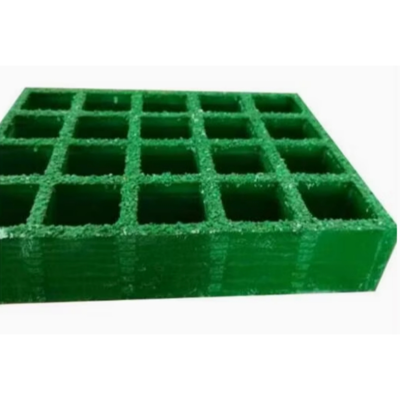 Anti-Slip Sand-Covered Fiberglass Grating Products for Marine Platforms and Industrial Walkways