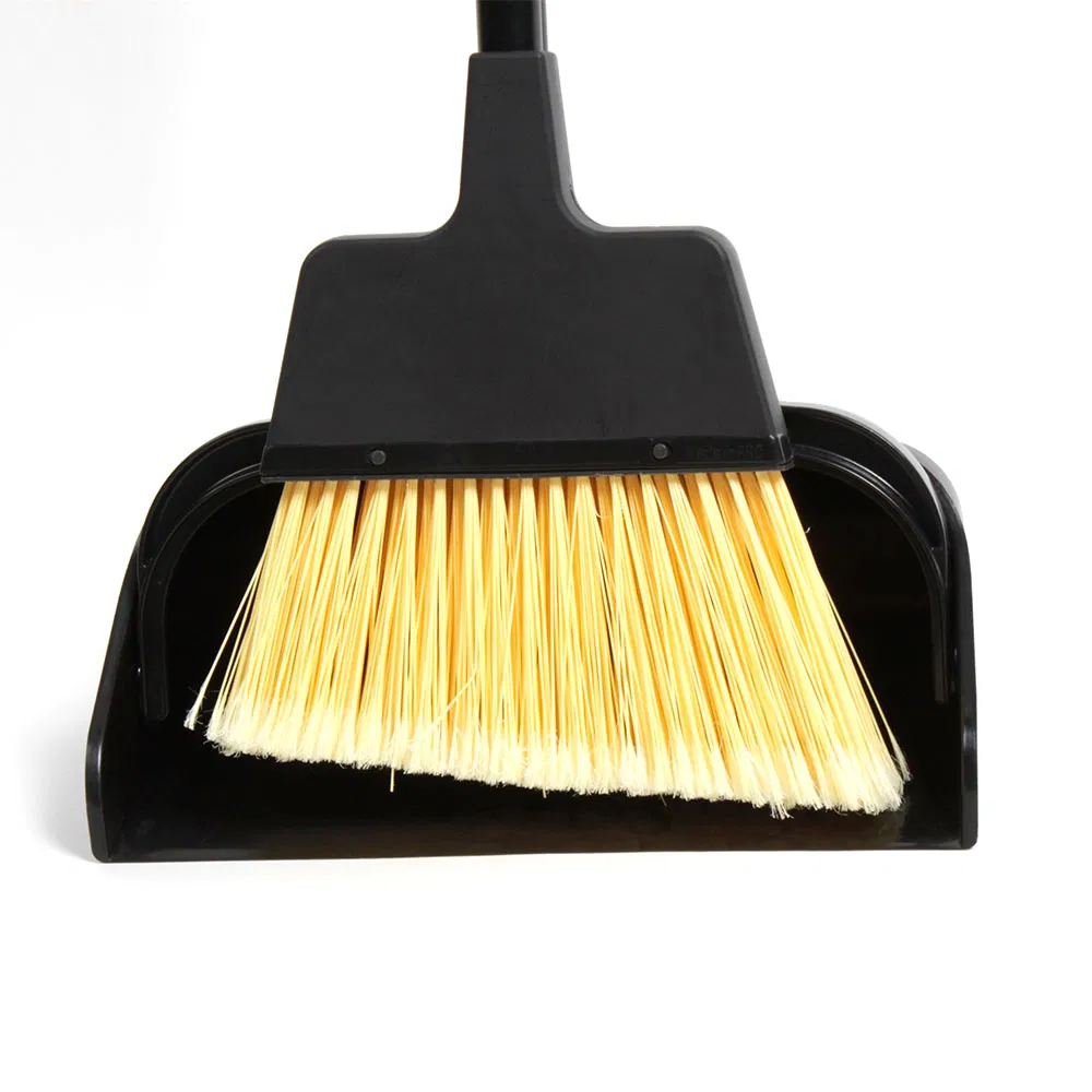 Handy Windproof Lobby Dustpan with Broom Set Plastic Broom