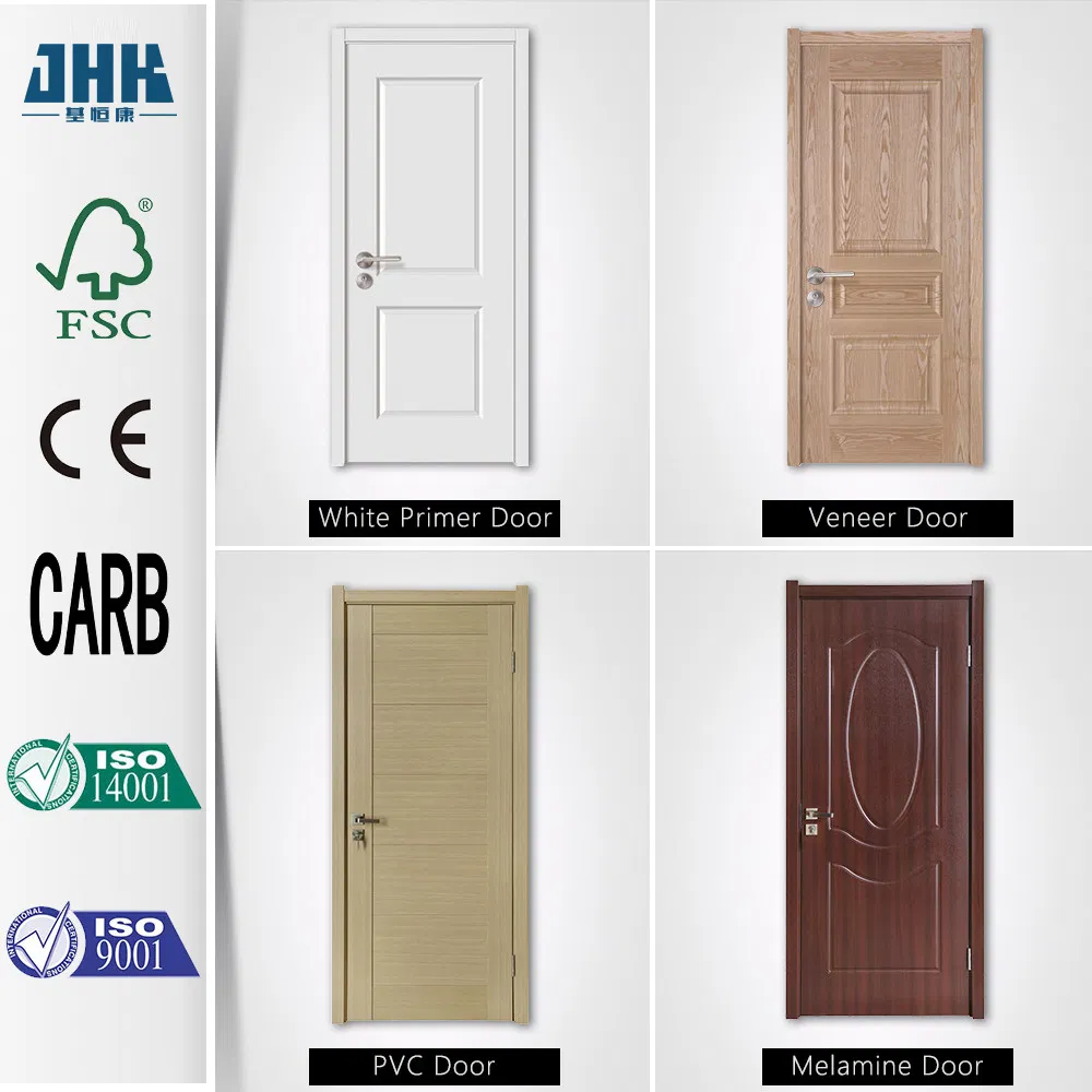 Hot Sale Jhk- FSC Certificate Veneer Shaker Solid Wooden Interior Door