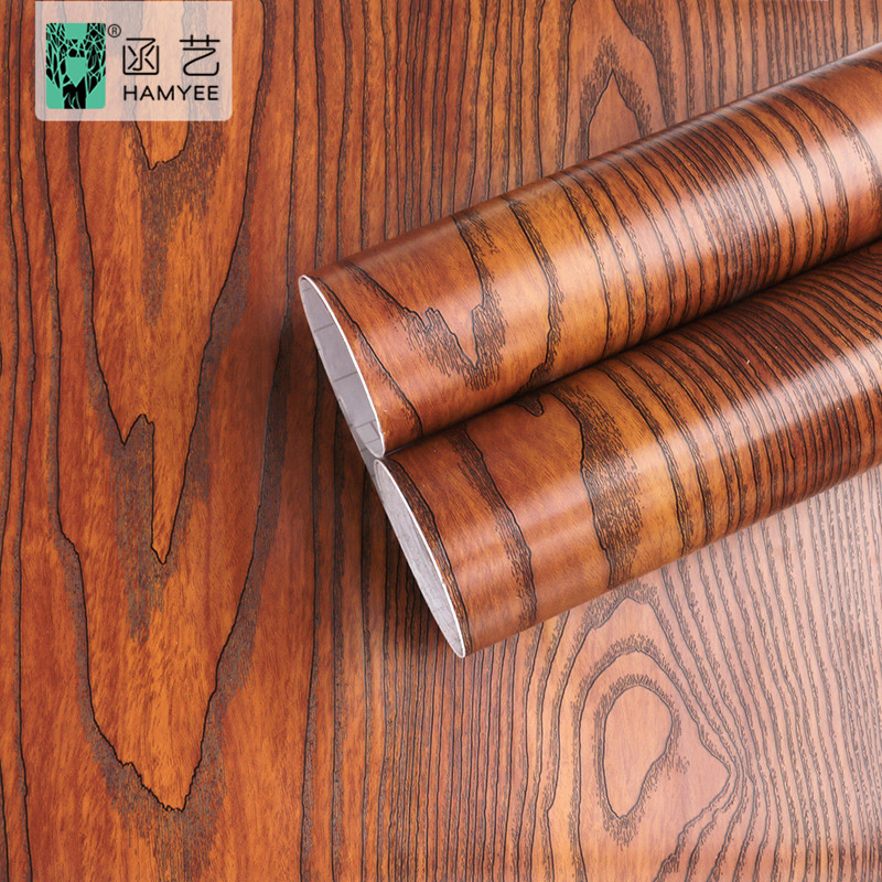High Quality Wood Grain Contact Paper furniture PVC Self Adhesive Natural 3D Wood Wallpaper