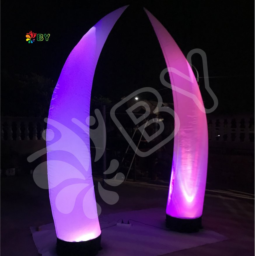 Advertising Inflatables LED Lighting Cone Pillar Tube Inflatable LED Light Cones for Sale