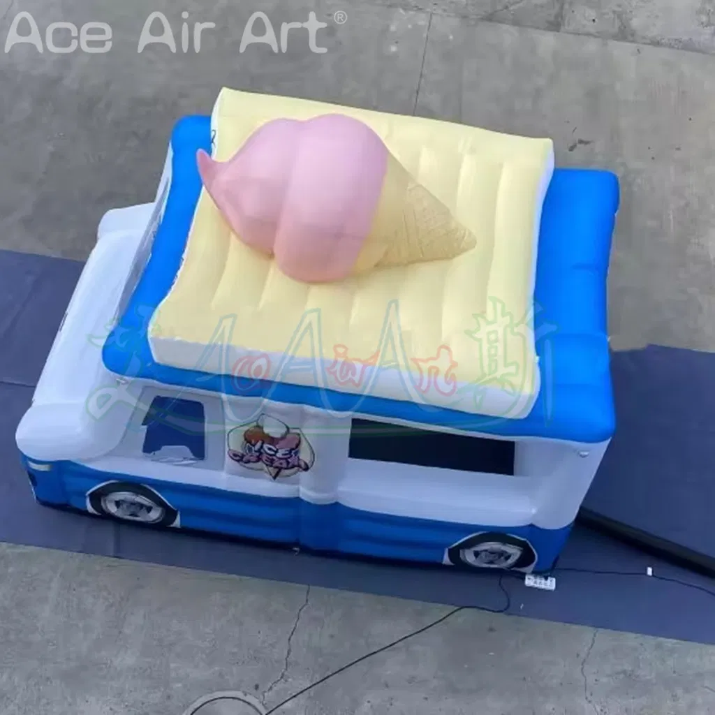 Inflatable Ice Cream Truck Tent Inflatable Ice-Cream Stand Booth Inflatable Food Kiosk