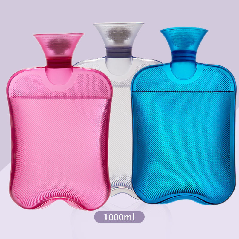 Colorful Large Capacity 2L Thickened PVC Hot Water Bottle for All Night Warmth