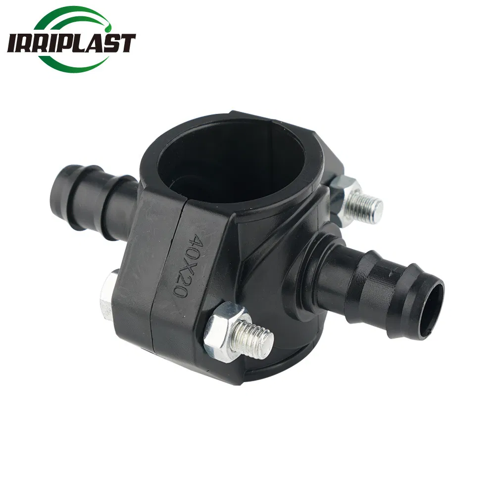 New Style Flange Compression Fittings Irrigation Double Saddle with Single or Double Output