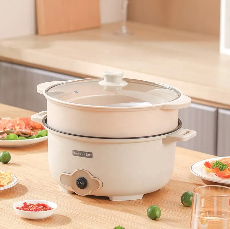 Electric Hot Pot Cooking Household Multi-Functional Mini Electric Hot Pot Household Multipurpose Electric Cooking Pot