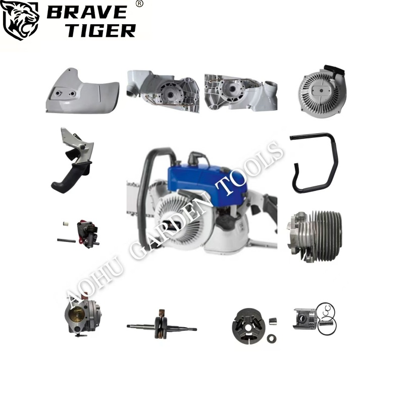Gasoline Chain Saw Spare Parts Cylinder Carburator Clutch Starter Plastic Cover